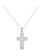 Xrisokosmima Silver Cross with Chain