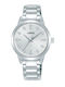 Lorus Womens Battery Watch With Silver Metal Bracelet