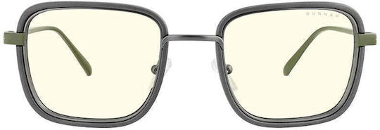 Gaming Glasses Gunnar Fallout Vault 33 Gunmetal Olive Clear