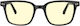 Computer Glasses Gunnar Muir Ebony Wood Amber