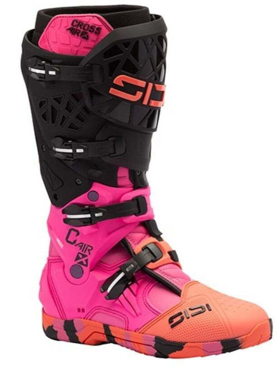 Sidi Crossair X Ανδρικές Μπότες Pink / Orange / Black