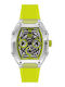 Ice Womens Watch 45mm Battery With Yellow Rubber Strap