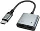 Hoco Μετατροπέας USB-C male σε USB-C female 1τμχ 51097-OC