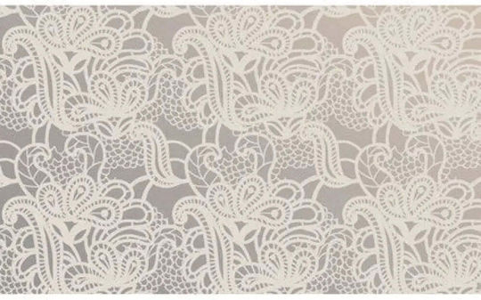 Folie Sticlă Mată 45cm Patifix Ornamente Albe Folie Sticlă Mată 45cm Patifix Ornamente Albe