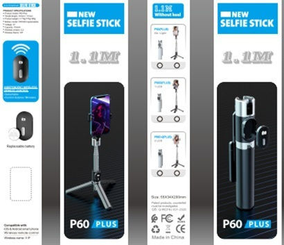 Tragbarer Erweiterbarer Edelstahl Selfie-Stick Stativ Halter Für Handy