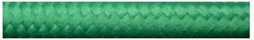 Eurolamp Fabric Cable 2x0.75mm² in Green Color 1m 147-13308