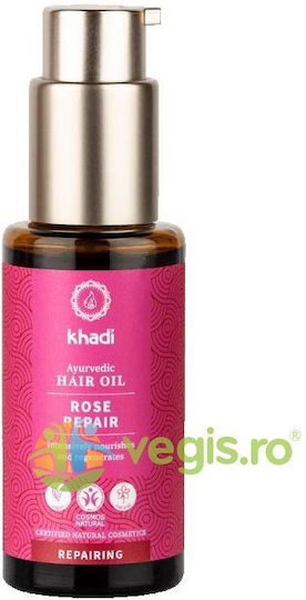 Khadi Natural Reparatur Trockenöl Für Geschädigtes Haar Rose Rose 50ml