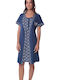 Tres Chic Sommerliches Damen-Schlafanzug-Set Hellblau