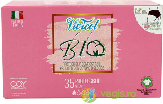 Protej Slipeinlagen Organische Baumwolle Hypoallergen Normal 35 Stück