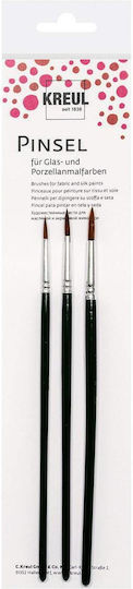 Kreul 723003 Brush Set 3 Pieces Glass Porcelain Paint
