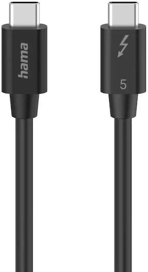 Hama Кабел USB-C Thunderbolt-5 80 Gbit S 5a 240w Ultra-hd 8k 1.00 M