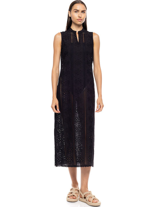 Pink Label Damenbademode Kaftan Für Den Strand Schwarz