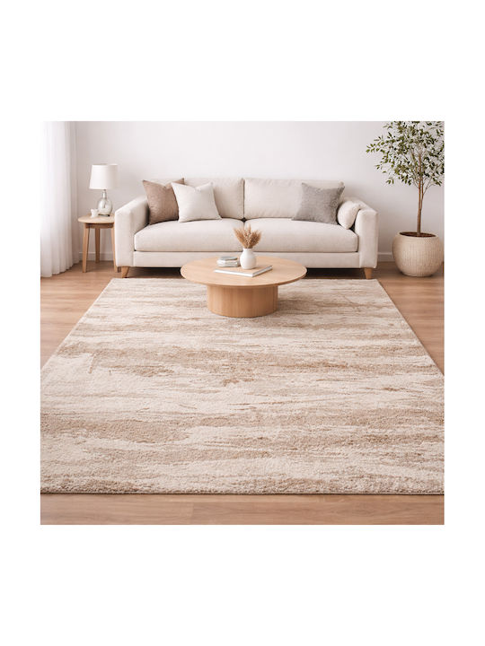 Geometric Attic Living Room Rug Rectangular Brown 160x230cm