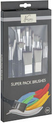 Nassau Super Pack 24 Synthetic Art Brushes & Spatula
