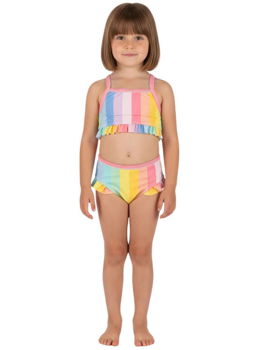 Joyce Rainbow Beach Mood Детски Костюм За Баня Бикини С Абажур Многоцветен