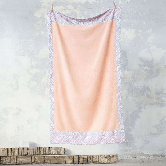 Prosop De Plajă Amisha Salmon Nima De Plajă 90x160cm 100% Bumbac