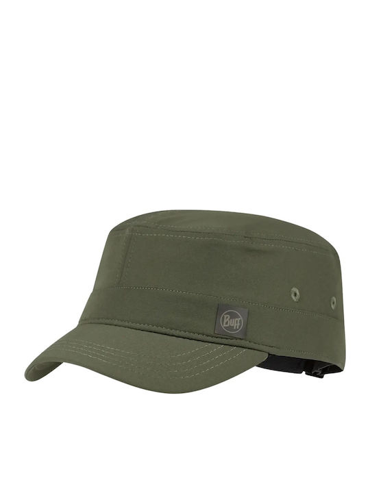 Buff Military Cap Solid Khaki