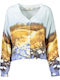 Women's Knitted Cardigan in Blue Colour