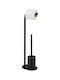 Wenko Levante Plastic Toilet Brush for Bathroom