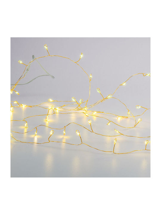 LED Lights 2.5m Warm White Battery String 5pcs