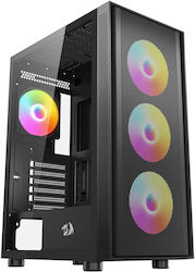 Redragon GC-621-4F Геймърски Midi Tower с Страничен Прозорец Redragon GC-621-4F Геймърски Midi Tower с Страничен Прозорец