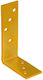 Domax Eckregal aus Metall in Gold Farbe 120x80mm
