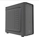 Supercase 185-G2 Midi Tower Κουτί Υπολογιστή Μαύρο
