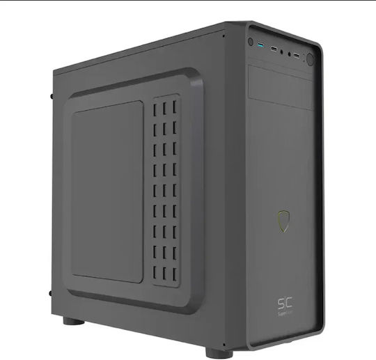 Supercase 185-G2 Midi Tower Κουτί Υπολογιστή Μαύρο