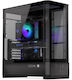 Endorfy Aquarius 8000 Flex Gaming Midi Tower Computer Case with Side Window Black