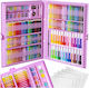 Iso Trade Painting Set 168 Pieces Pink In Suitcase