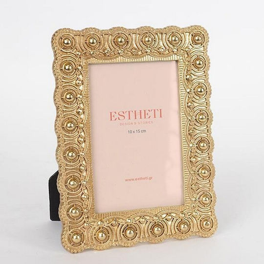Plastic Photo Frame With Yellow Frame
