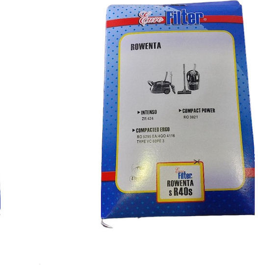 Euro Filter Vacuum Cleaner Bags 5pcs Compatible with Rowenta Vacuum Cleaner