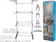 General Trade Folding Floor Clothes Drying Rack Stainless Steel Hanging Length 24.4m