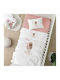 Borea Cot Blanket Goodnight Waffle White 110x140cm