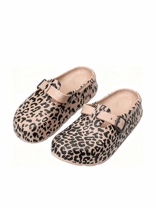 Jomix Damen Holzschuhe Beiges