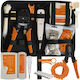 Kit Testare Cabluri Rețea 2 În 1 Zola 145 Piese Compatibil Conectori Cabluri Rețea Telefon RJ45/RJ11 Cutie Depozitare 27 X 15.5 X 6 Cm