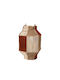 Glass Multicolour Lantern 21x21x30cm
