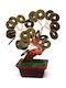 Handgefertigter Glücksbringer Tischplatte Bäumchen 10x13cm