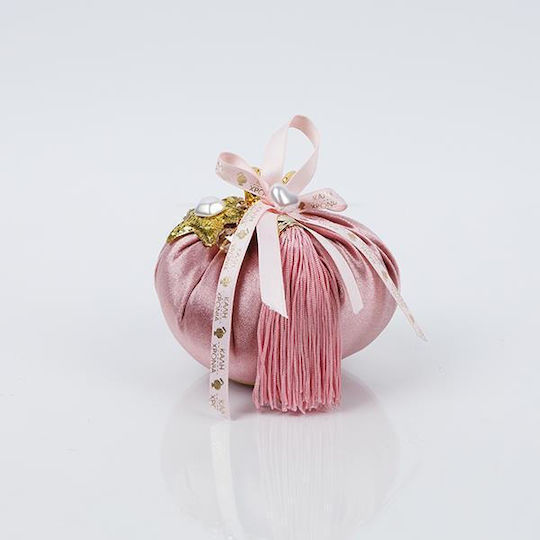 Neujahrs Glücksbringer Granatapfel Rosa aus Stoff