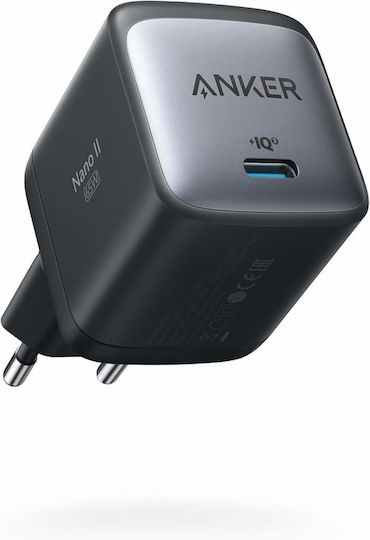 Anker Anker Kabeloser Handyladegerät mit USB-C Ausgangsanschlüsse 65W Schwarz (Nano II)