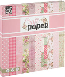 Craft Id 100 Χαρτιά Scrapbooking 20x20cm Ροζ Craft Id 100 Χαρτιά Scrapbooking 20x20cm Ροζ