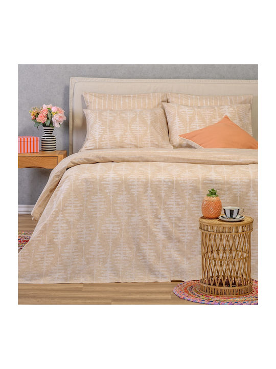 Melinen Kai Σετ Σεντόνια King Size 260x270εκ. Μπεζ (4τμχ)