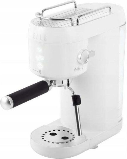 Espresso Coffee Machine 1400W Pressure 20bar For Cappuccino White
