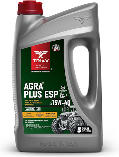 Triax Agra Plus ESP Λάδι Αυτοκινήτου 15W-40 4.73lt