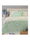 Melinen Sienna Super-Double Bed Sheets Set With Rubber Hugger 160x200+32cm 4 Pieces