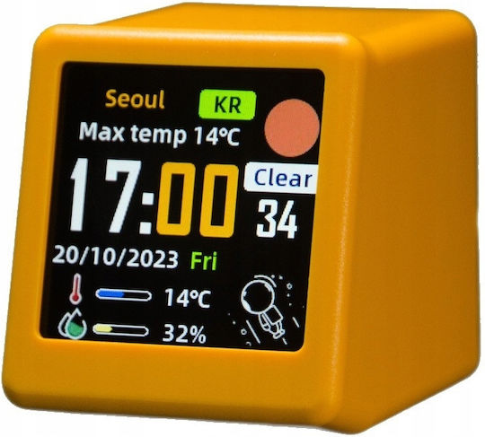 Масов Дигитален Жълт Часовник