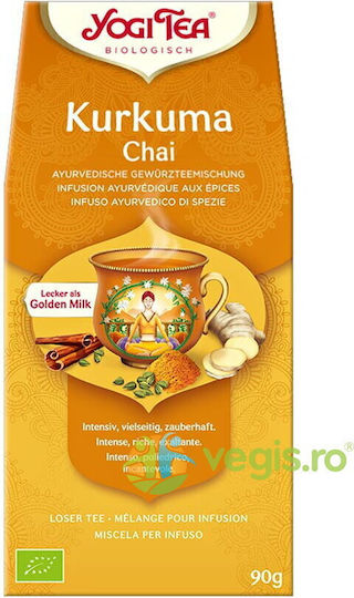 Yogi Tea Chai Tea Κουρκουμάς Βιολογικό Προϊόν 90gr
