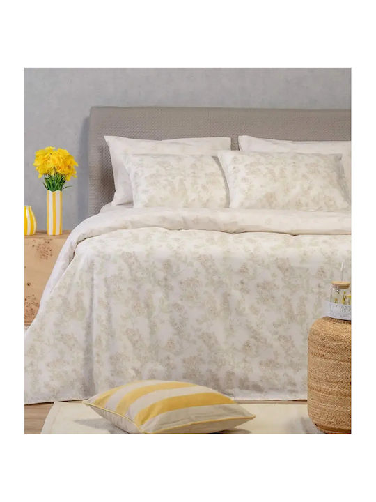 Melinen Rea Single Bed Sheet Set With Rubber Hu...