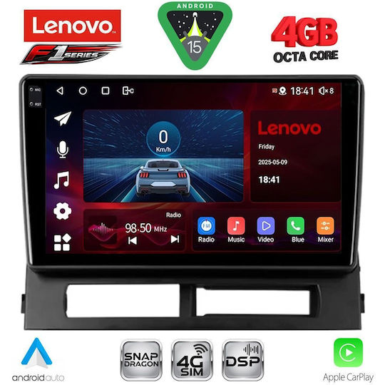 Lenovo Car Audio System for Toyota Prius 2003-2009 Bluetooth USB WiFi GPS Apple CarPlay Android Auto with 9" Touch Screen
