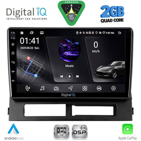 Digital IQ Car Audio System for Toyota Prius 2003-2009 with Clima (Bluetooth/USB/WiFi/GPS/Apple CarPlay/Android Auto) with 9" Touch Screen